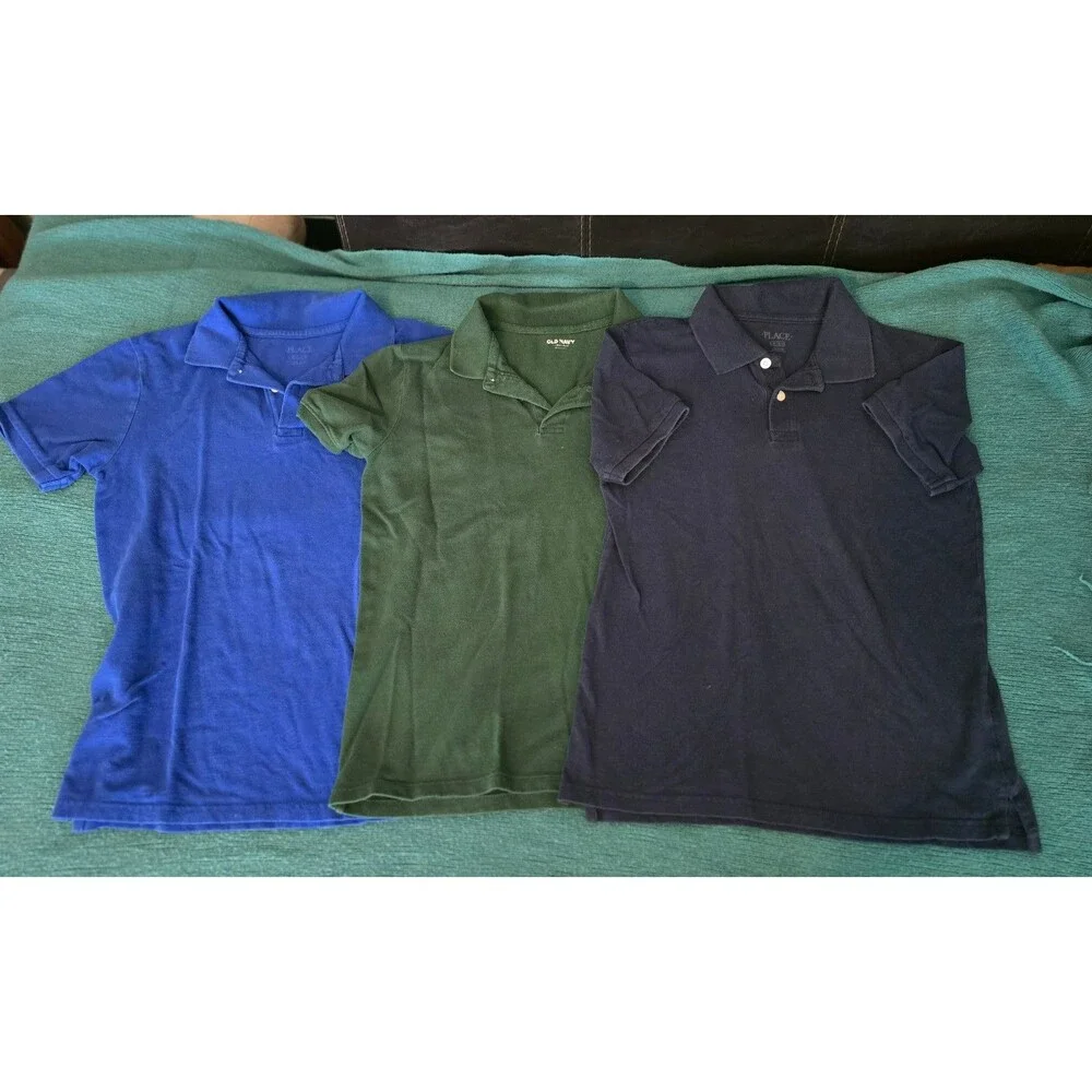 Lot of 6 Boys School Uniforms Polo Size 10-12 Plus